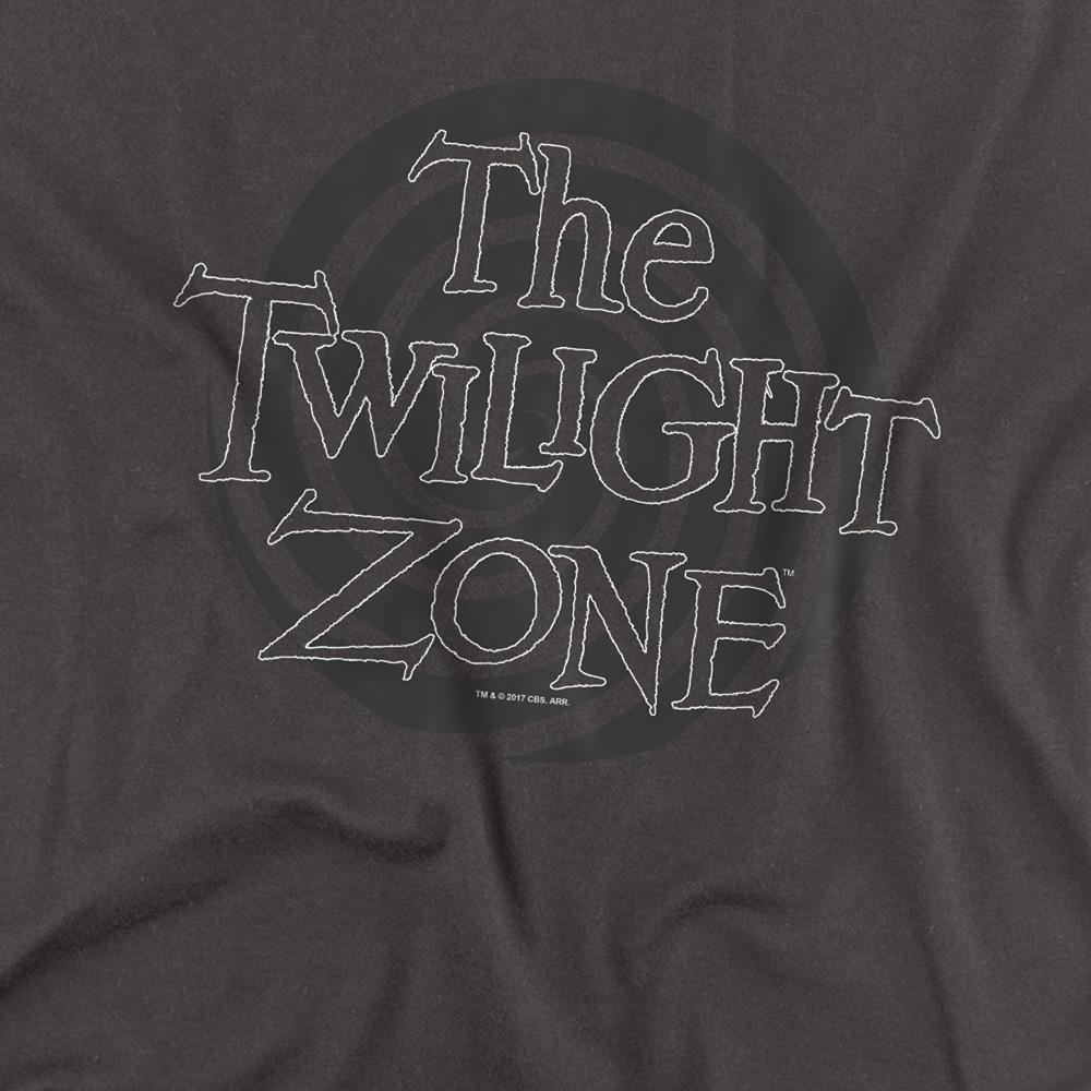 Charcoal - Side - The Twilight Zone Unisex Adult Spiral Logo Long-Sleeved T-Shirt
