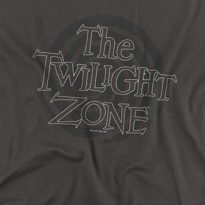 Charcoal - Side - The Twilight Zone Unisex Adult Spiral Logo Long-Sleeved T-Shirt