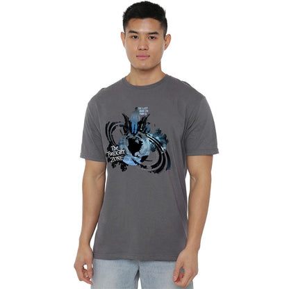 Charcoal - Back - The Twilight Zone Unisex Adult Last Man On Earth T-Shirt