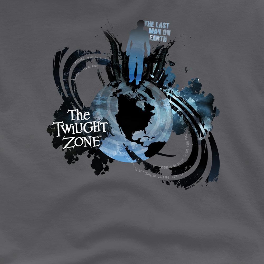 Charcoal - Side - The Twilight Zone Unisex Adult Last Man On Earth T-Shirt