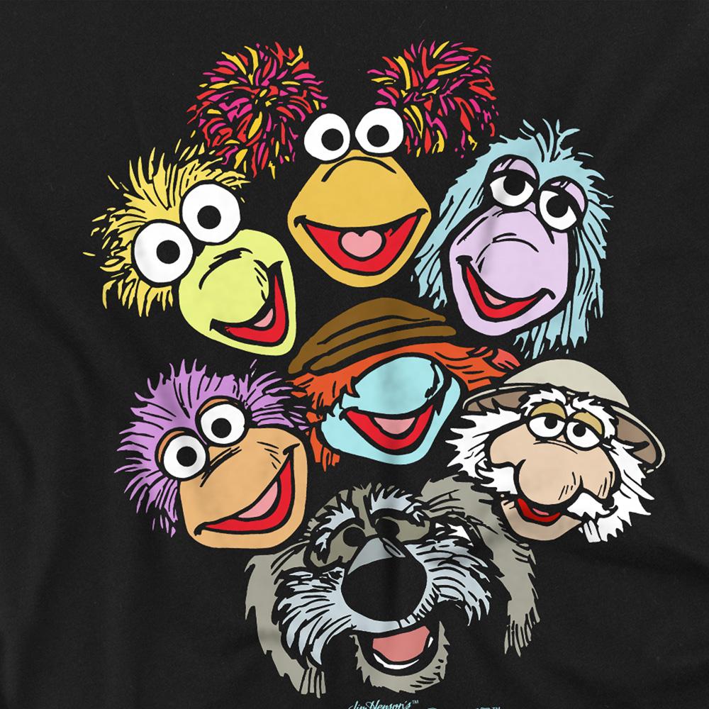 Black - Side - Fraggle Rock Unisex Adult Fraggle Flock T-Shirt