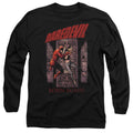 Black - Front - Daredevil Unisex Adult Born Again Comic Cover Long-Sleeved T-Shirt