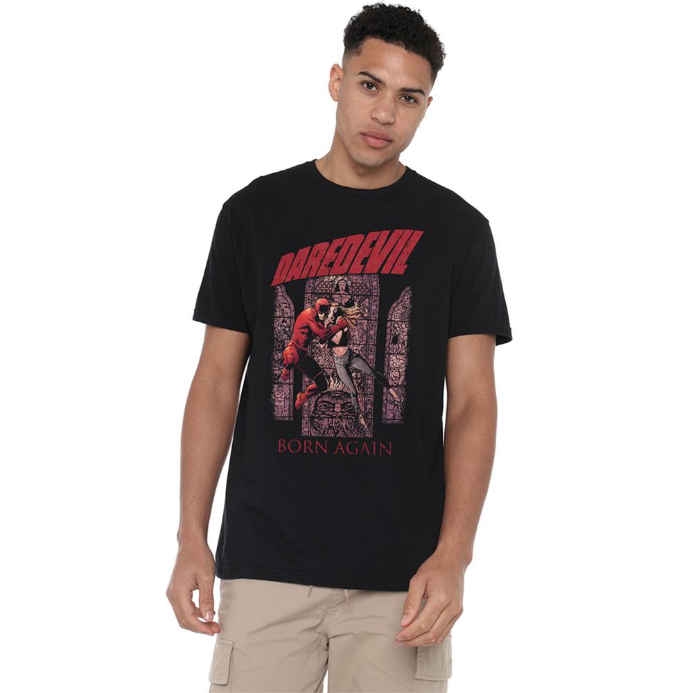 Black - Lifestyle - Daredevil Unisex Adult Born Again Comic Cover T-Shirt