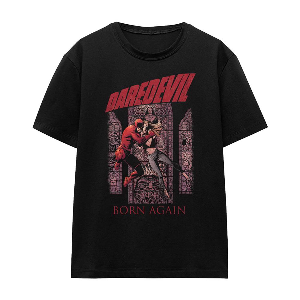Black - Lifestyle - Daredevil Womens-Ladies Born Again Comic Cover T-Shirt