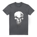 Light Graphite - Lifestyle - Daredevil Unisex Adult Born Again Punisher Skull T-Shirt