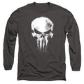 Light Graphite - Front - Daredevil Unisex Adult Born Again Punisher Skull Long-Sleeved T-Shirt