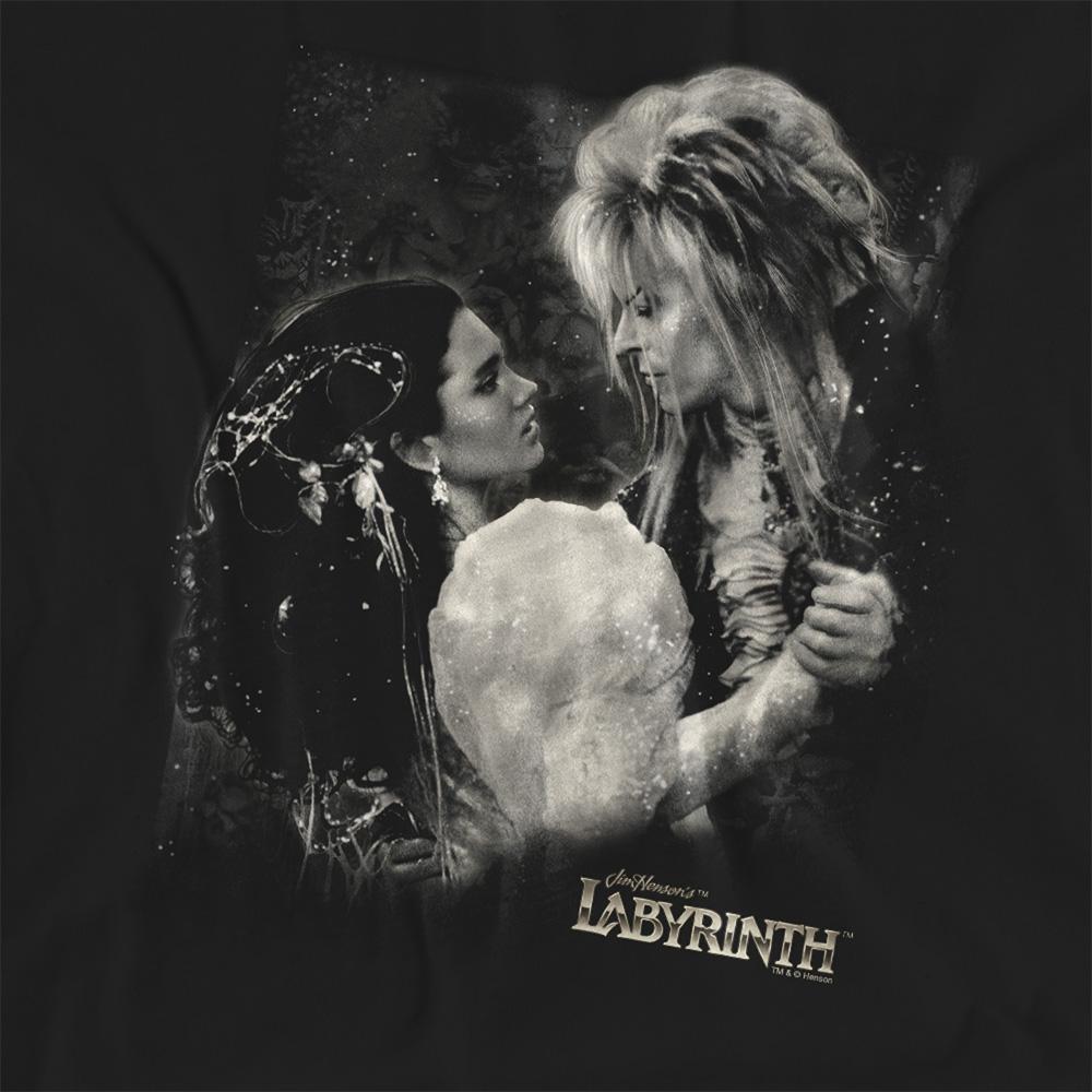 Black - Side - Labyrinth Womens-Ladies Dream Dance T-Shirt