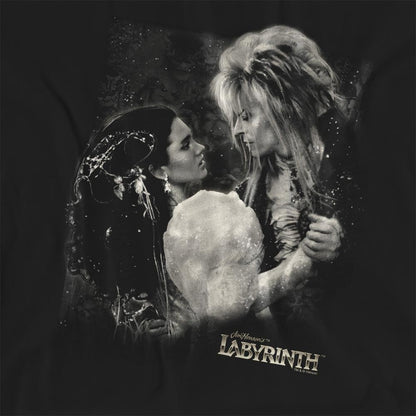Black - Side - Labyrinth Womens-Ladies Dream Dance T-Shirt