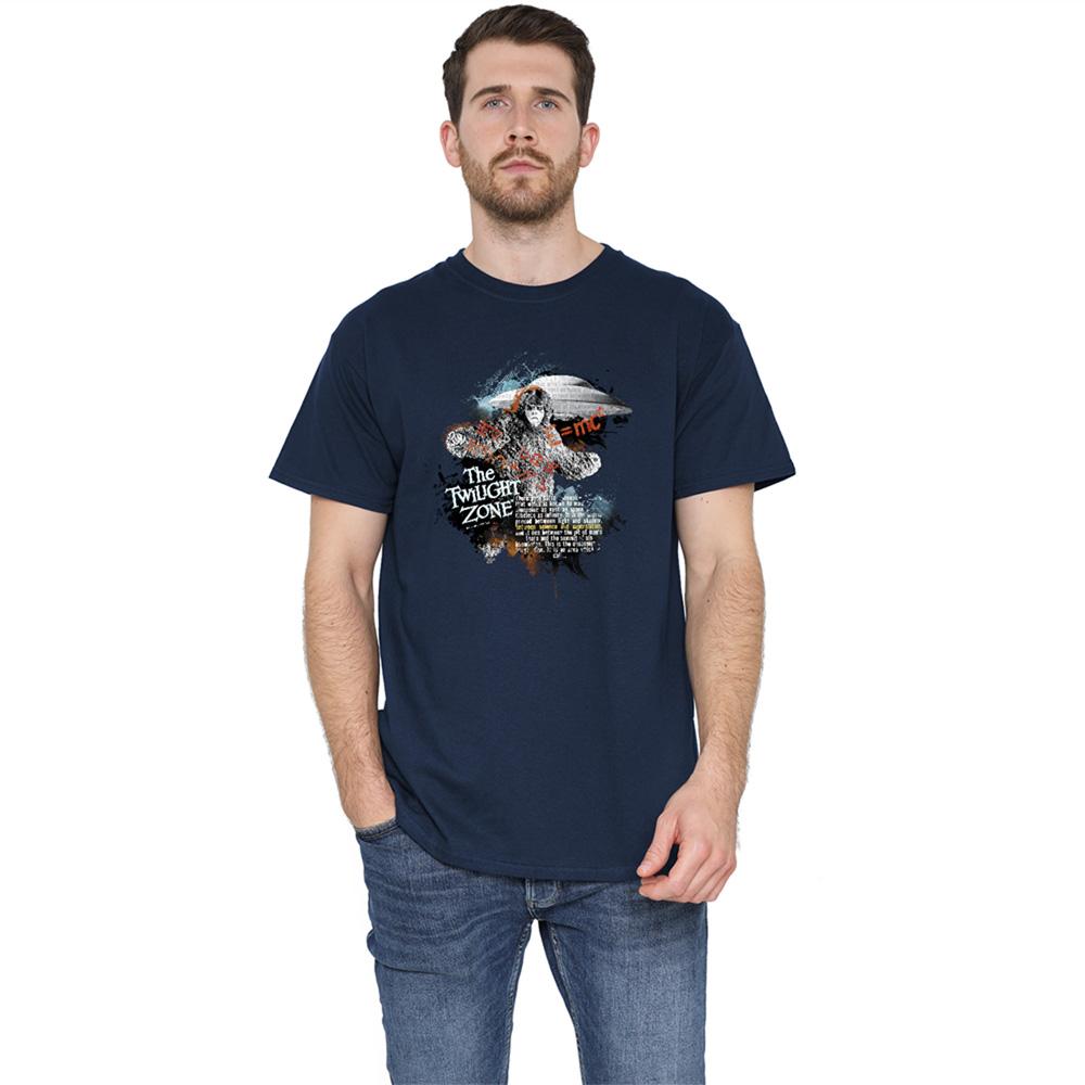 Navy - Back - The Twilight Zone Unisex Adult Science & Superstition T-Shirt