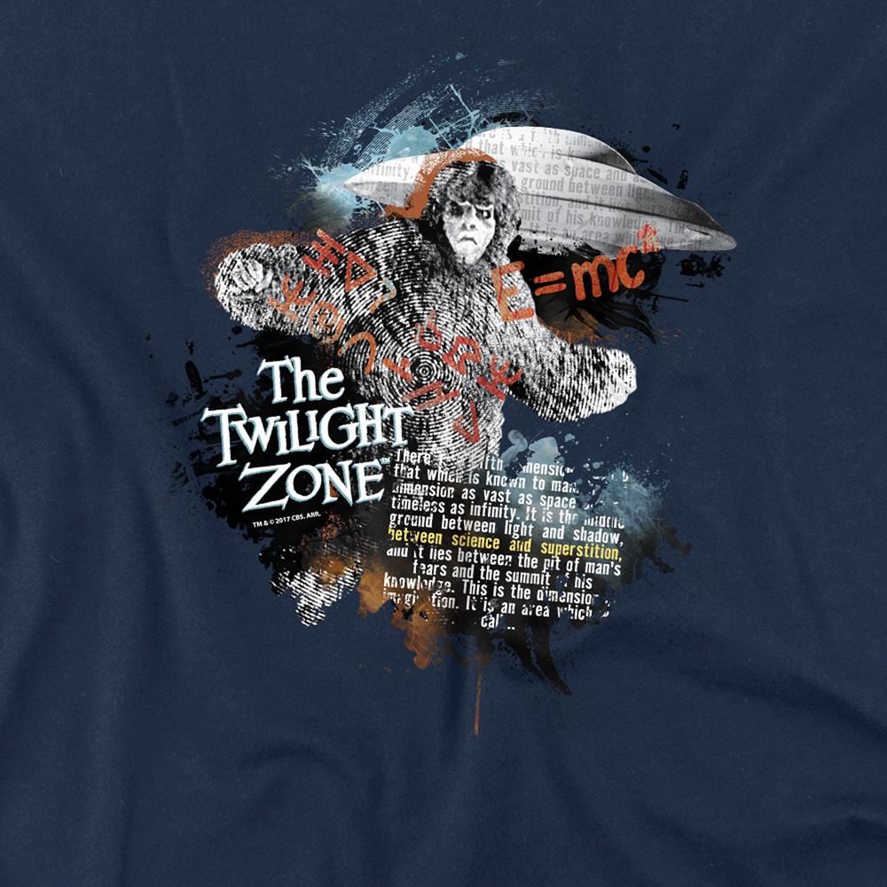 Navy - Side - The Twilight Zone Unisex Adult Science & Superstition T-Shirt