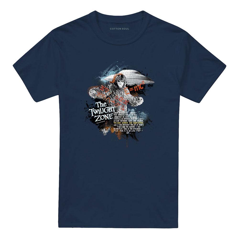 Navy - Front - The Twilight Zone Unisex Adult Science & Superstition T-Shirt