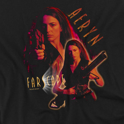 Black - Side - Farscape Unisex Adult Aeryn T-Shirt