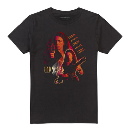 Black - Front - Farscape Unisex Adult Aeryn T-Shirt