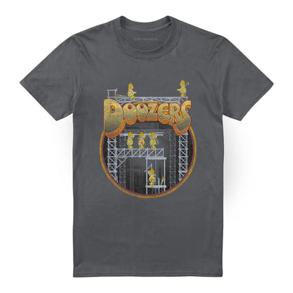 Charcoal - Front - Fraggle Rock Unisex Adult Rock Doozers Construction T-Shirt