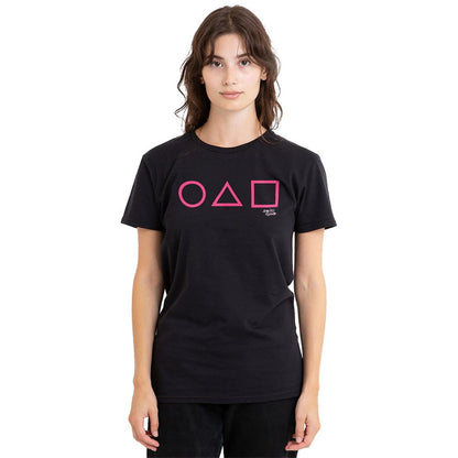 Black - Back - Squid Game Womens-Ladies Icons T-Shirt