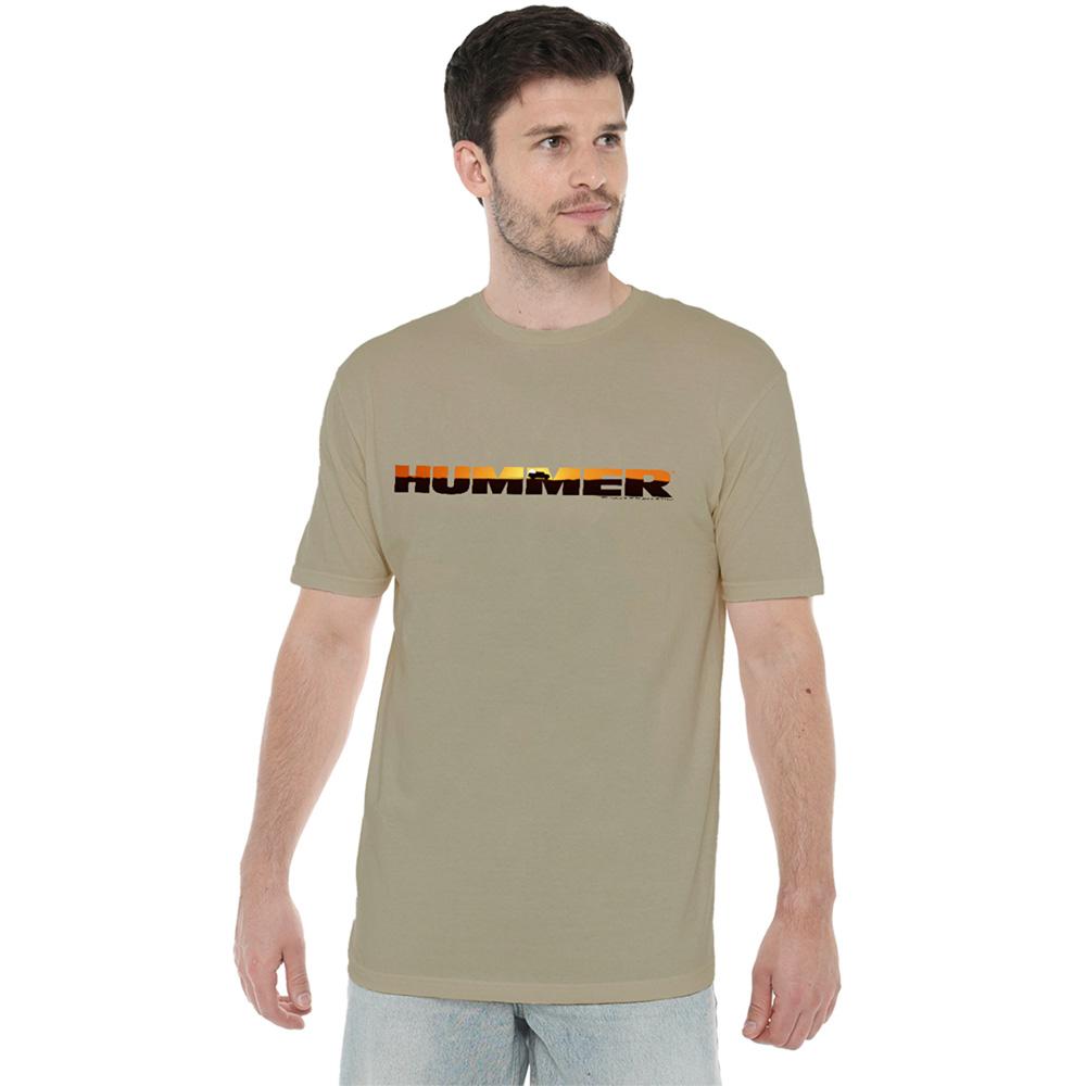 Safari Green - Lifestyle - Hummer Unisex Adult Sunset Logo T-Shirt