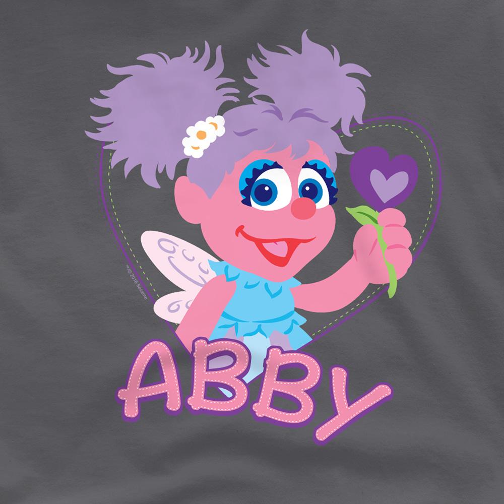 Charcoal - Side - Sesame Street Unisex Adult Abby Cadabby Flat T-Shirt