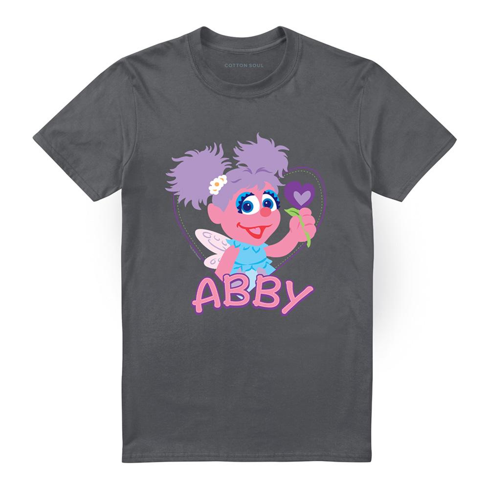 Charcoal - Front - Sesame Street Unisex Adult Abby Cadabby Flat T-Shirt