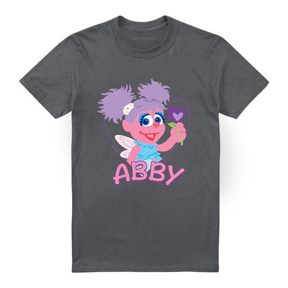 Charcoal - Front - Sesame Street Unisex Adult Abby Cadabby Flat T-Shirt