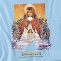 Light Blue - Back - Labyrinth Unisex Adult Movie Poster T-Shirt