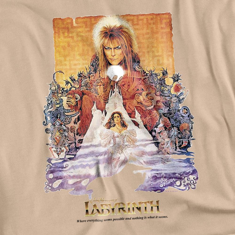 Sand - Side - Labyrinth Unisex Adult Movie Poster T-Shirt