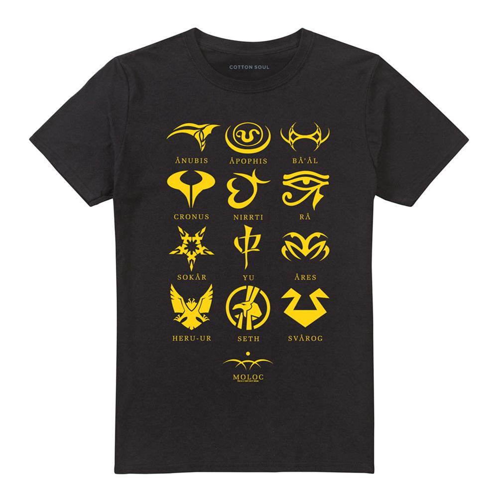 Black - Front - Stargate SG-1 Unisex Adult Goa´uld Characters T-Shirt