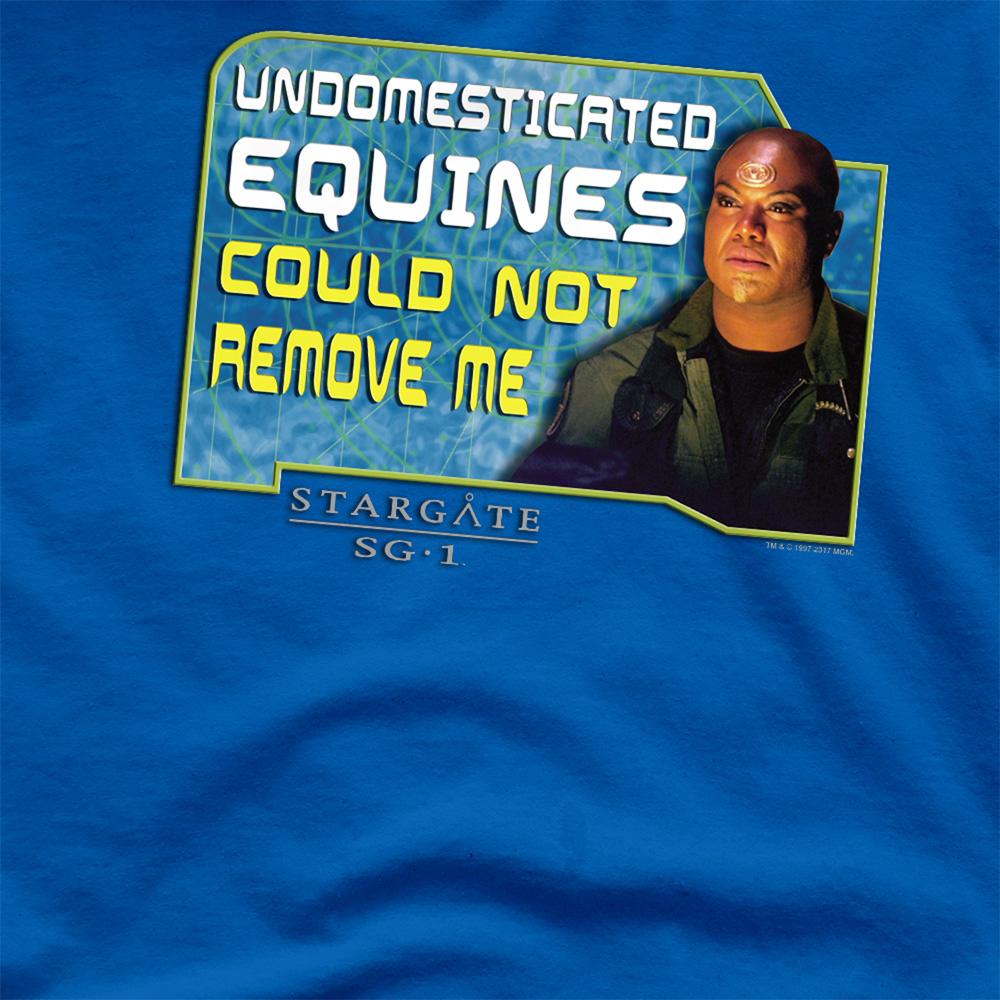 Royal Blue - Side - Stargate SG-1 Unisex Adult Dedicated Teal´c T-Shirt