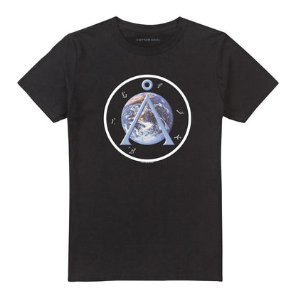 Black - Front - Stargate SG-1 Unisex Adult Earth Emblem T-Shirt