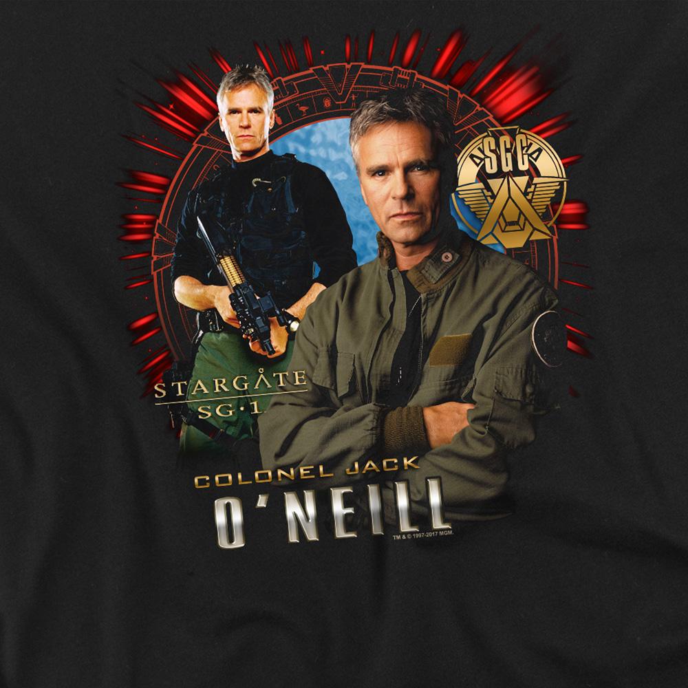 Black - Pack Shot - Stargate SG-1 Unisex Adult Jack O´Neill T-Shirt