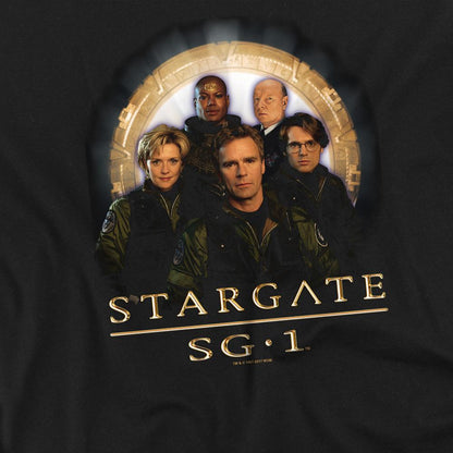Black - Pack Shot - Stargate SG-1 Unisex Adult Team T-Shirt
