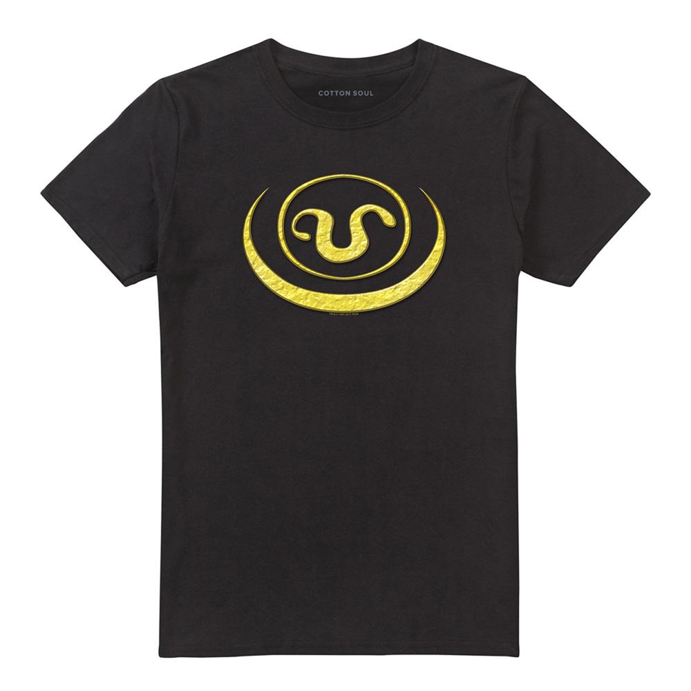 Black - Front - Stargate SG-1 Unisex Adult Goauld Apothis Symbol T-Shirt