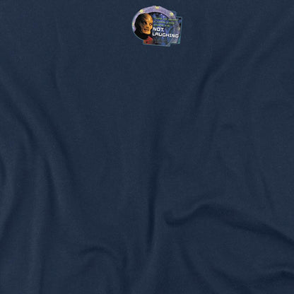 Navy - Side - Stargate SG-1 Unisex Adult Not Laughing T-Shirt
