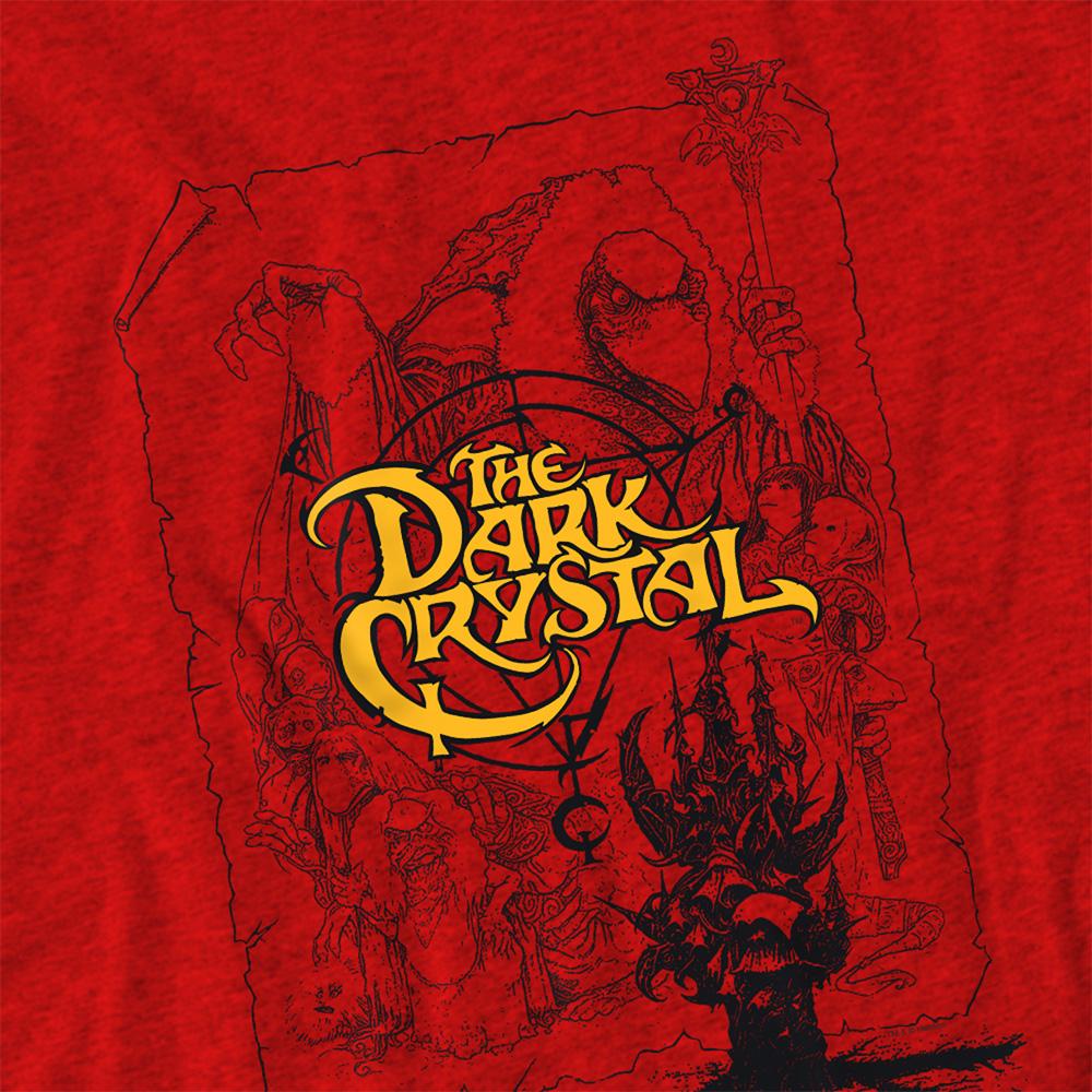 Red - Side - Dark Crystal Unisex Adult Poster Heather T-Shirt