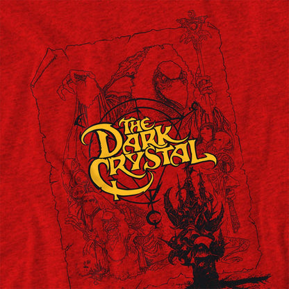 Red - Side - Dark Crystal Unisex Adult Poster Heather T-Shirt