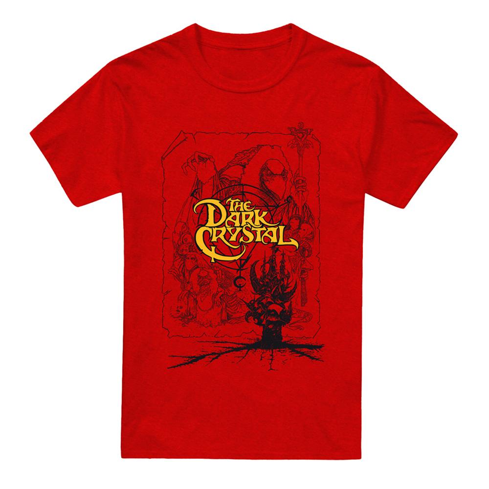 Red - Front - Dark Crystal Unisex Adult Poster Heather T-Shirt