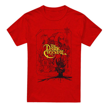 Red - Front - Dark Crystal Unisex Adult Poster Heather T-Shirt