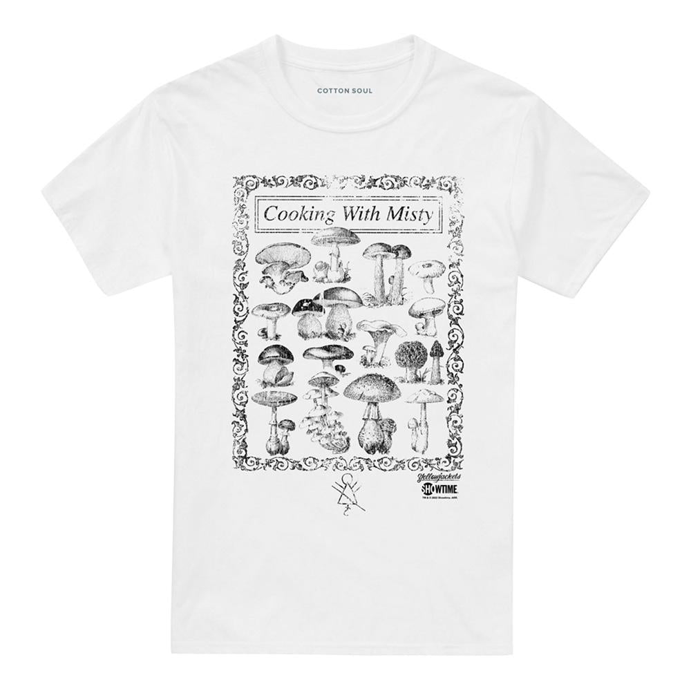 White - Front - Yellowjackets Unisex Adult Cooking With Misty T-Shirt