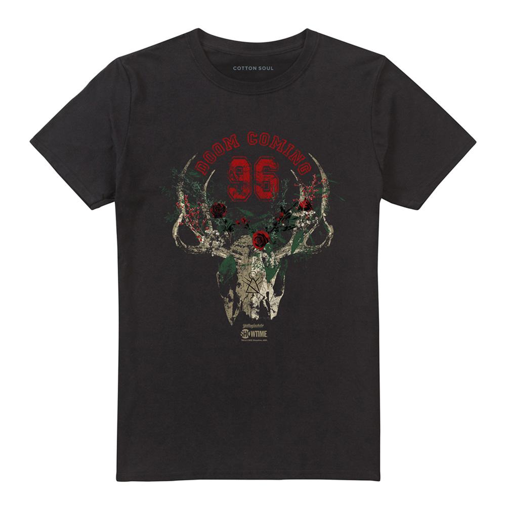 Black - Front - Yellowjackets Unisex Adult Doom Coming 96 T-Shirt