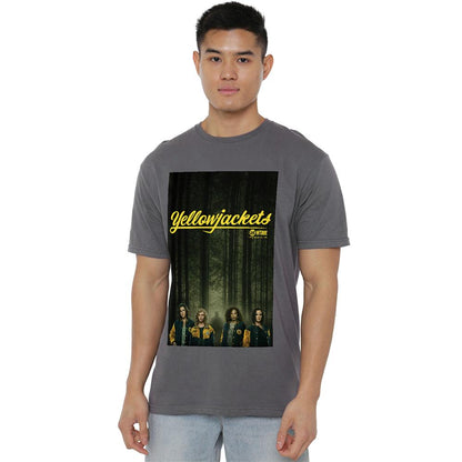 Charcoal - Back - Yellowjackets Unisex Adult Character Poster T-Shirt