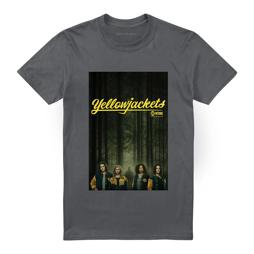Charcoal - Front - Yellowjackets Unisex Adult Character Poster T-Shirt