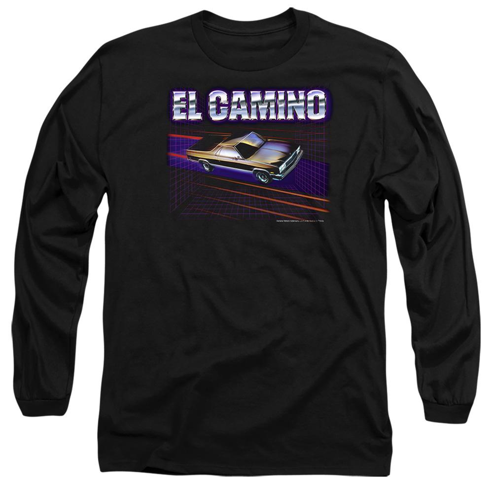 Black - Side - Chevrolet Unisex Adult El Camino 85 Long-Sleeved T-Shirt