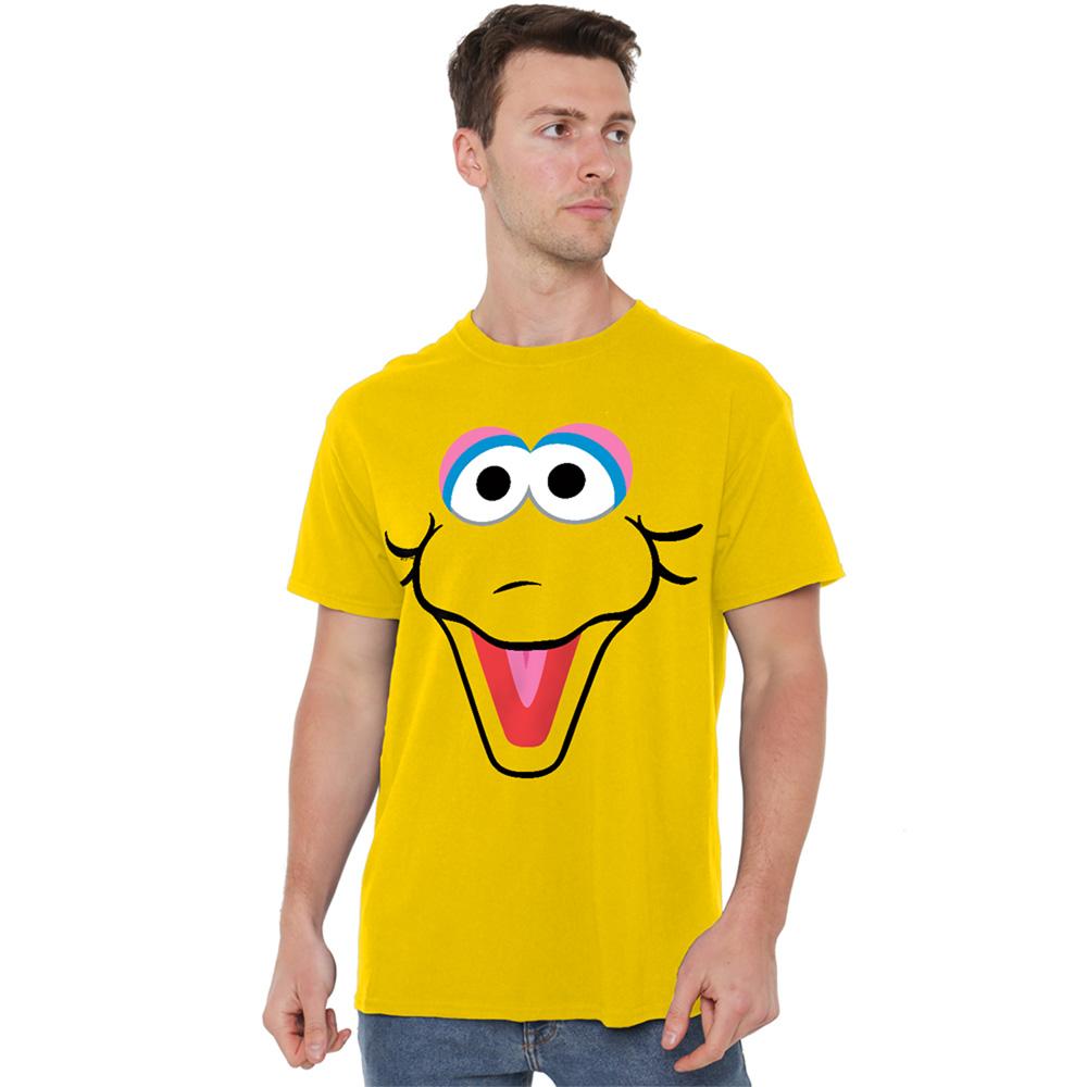 Yellow - Back - Sesame Street Unisex Adult Big Bird Eyes T-Shirt