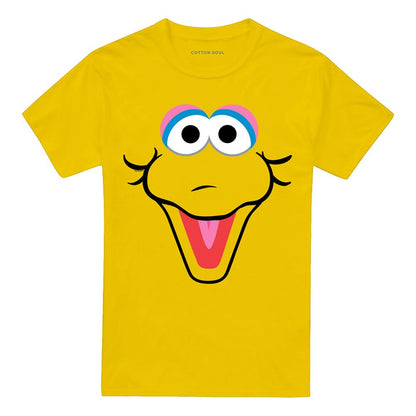 Yellow - Front - Sesame Street Unisex Adult Big Bird Eyes T-Shirt