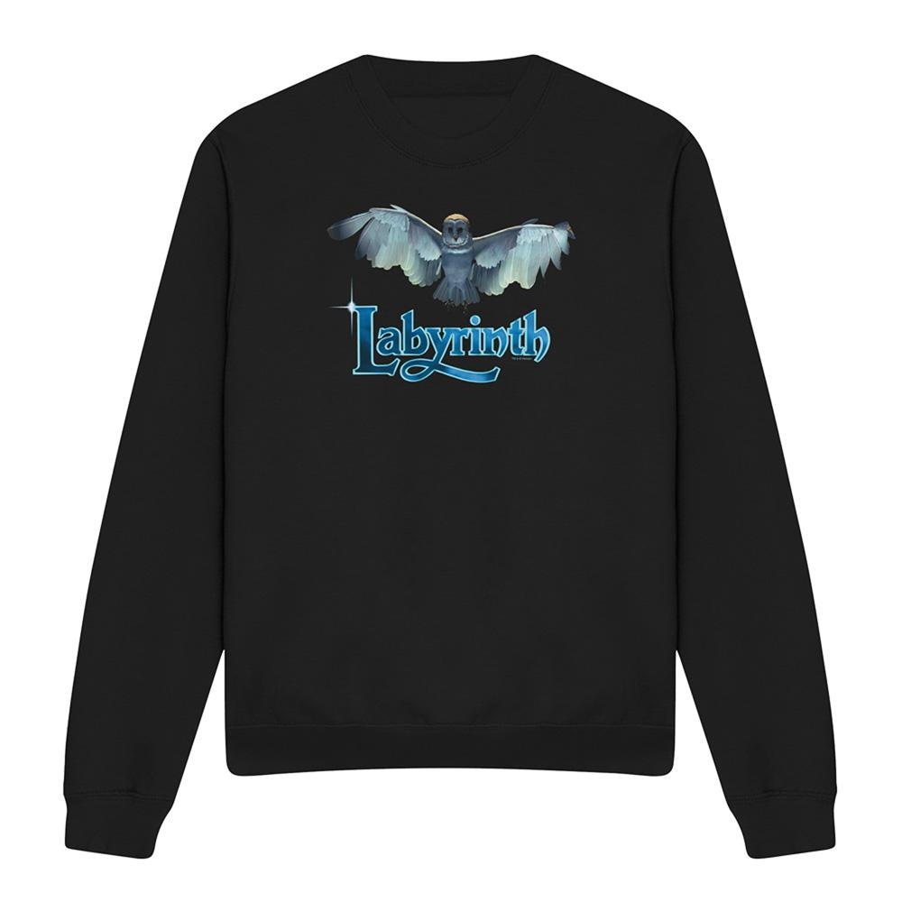 Black - Front - Labyrinth Unisex Adult Title Sequence Sweatshirt
