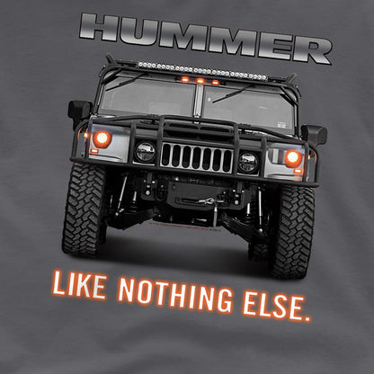 Charcoal - Side - Hummer Unisex Adult Like Nothing Else T-Shirt