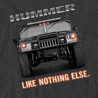 Charcoal-Charcoal - Side - Hummer Unisex Adult Like Nothing Else T-Shirt