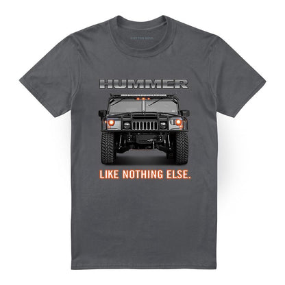 Charcoal - Front - Hummer Unisex Adult Like Nothing Else T-Shirt
