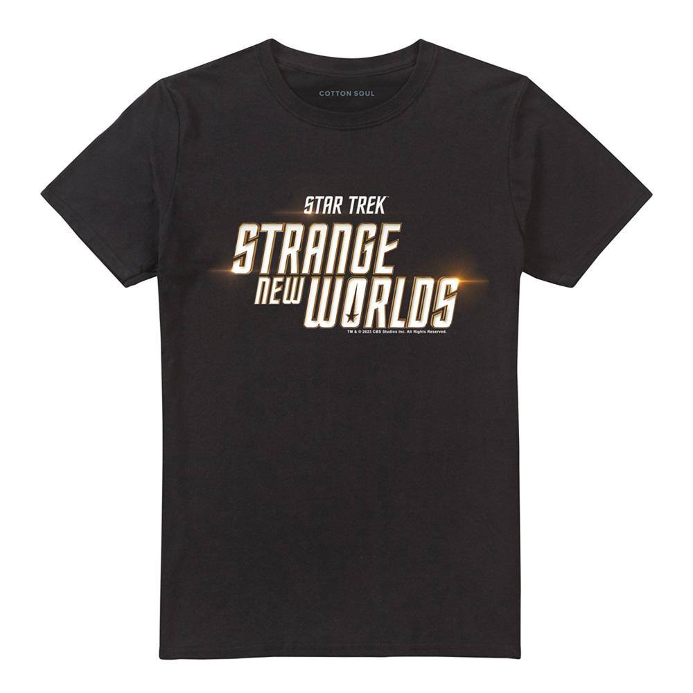 Black - Front - Star Trek Unisex Adult Strange New Worlds Logo T-Shirt