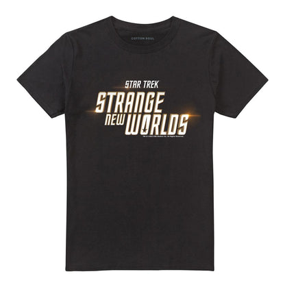Black - Front - Star Trek Unisex Adult Strange New Worlds Logo T-Shirt