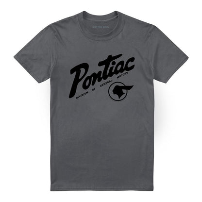 Charcoal - Front - Pontiac Unisex Adult Division Logo T-Shirt